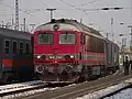 Lokomotiva 418.143 (M41 2143) v retro nátěru.