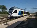 Elektrická jednotka FLIRT ve stanici.