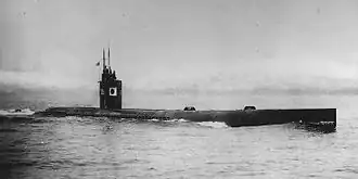 Ha-202 během zkušební plavby 29. května 1945 u Saseba