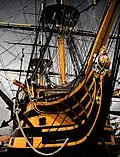 HMS Victory detail přídě (2005)