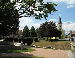 Parčík s kaplí sv. Cyrila a Metoděje