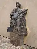 Pomník na pražských Starých zámeckých schodech od Stanislava Hanzíka