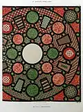 Rekonstrukce mozaikové podlahy (opus sectile), Charles Texier, 1864.
