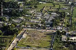 Zbořené budovy v Port-au-Prince
