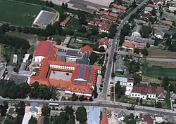 Letecký pohled na Hajdúsámson