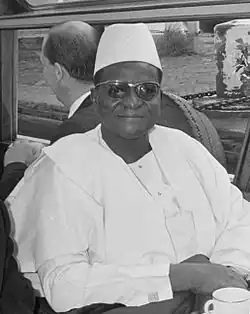 fotografie Hamani Dioriho, prvního prezidenta státu Niger