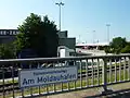Povodňová bariéra „Am Moldauhafen“