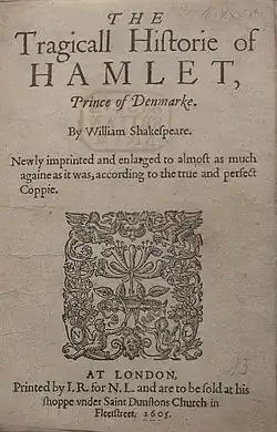Titulní strana vydání z roku 1605