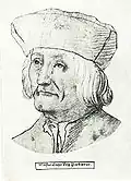 Mistr pěvec norimberský Hans Folz, asi 1520