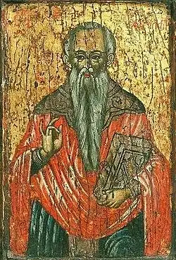 Řecká ikona svatého Charalamba, počátek 17. století