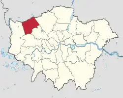 Harrow na mapě