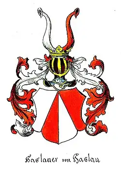 Rodový erb Hozlauerů z Hozlau