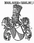 Erb Hozlauerů z Hozlau (varianta)