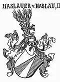 Erb Hozlauerů z Hozlau (varianta)