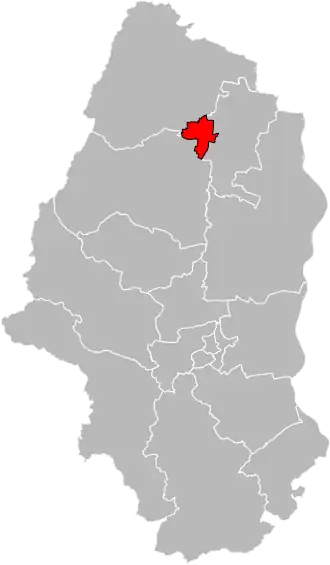 Kanton na mapě departementu Haut-Rhin