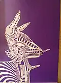Jiří Havlíček, "Zebra", litografie, 80. léta 20. století