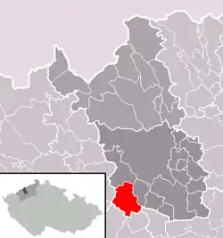 Havraň na mapě