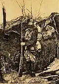 Malíř František Kupka v zákopech