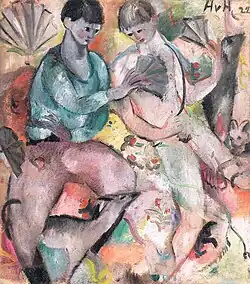 Chlapci s vějířem, 1922