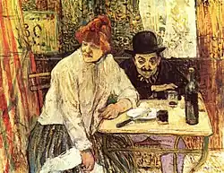 Henri de Toulouse-Lautrec, À la mie (1891), Museum of Fine Arts, Boston.