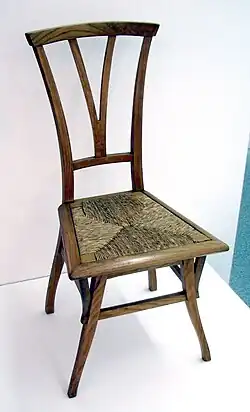 Židle od Henryho Van de Velde pro Bloemenwerf (1895)