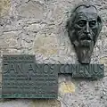 Jan Amos Komenský, detail desky, Herborn