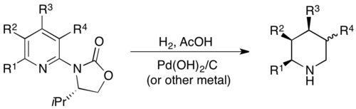 Asymetrická hydrogenace pyridinů pomocí heterogenních katalyzátorů