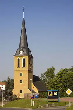 Vesnický kostel v Hilbersdorfu
