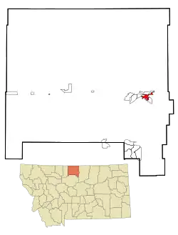 Havre na mapě
