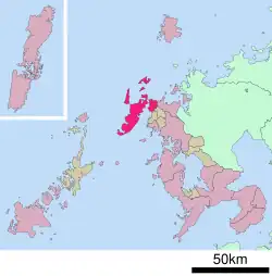 Hirado na mapě