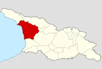Historický region Samegrelo v rámci Gruzie