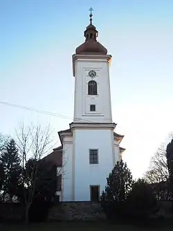 Věž kostela svatého Vavřince