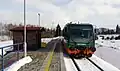 Motorový vůz 818 (RegioSprinter; dříve německá řada 654) společnosti GW Train Regio v zastávce Hodňov