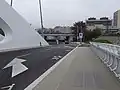 Cyklistická infrastruktura vedoucí z Trojského mostu do Holešovic - 2015