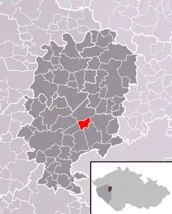 Holoubkov na mapě