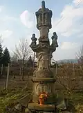 Holy Trinity Column in Březná (Štíty).jpg