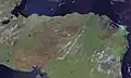 Satelitní snímek Hondurasu