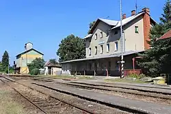 Nádražní budova v roce 2015