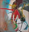 Jaroslav Horálek: Baroko, 220x 200cm, olej na plátně, 1991.