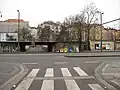 Vyústění do ulici Na Slupi a pokračování do ulice Přemyslova