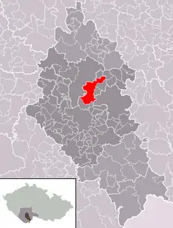 Hosín na mapě