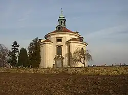 Hřbitovní kaple Božího těla, pohled od jz.