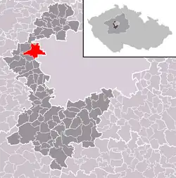 Hostivice na mapě