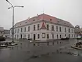 Čelní pohled na bývalý Hotel Pfann po rekonstrukci v roce 2020