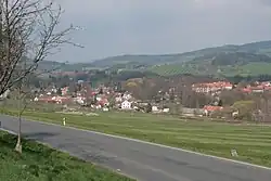 Pohled od vrchu Hrádek u Sušice