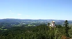 Hrad Kašperk z Pustého hrádku (r. 2008)