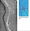 Pravděpodobný vznik údolí je po vulkanické činnosti Elysium Mons, po které roztála vrstva povrchového ledu (THEMIS).