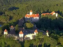 Hrad Veveří - letecký pohled