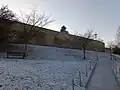 Severní část hradební zdi u Školní ulice