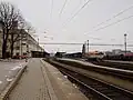 Pohled na 1., 2., 3. nástupiště v roce 2011 ze severního zhlaví.